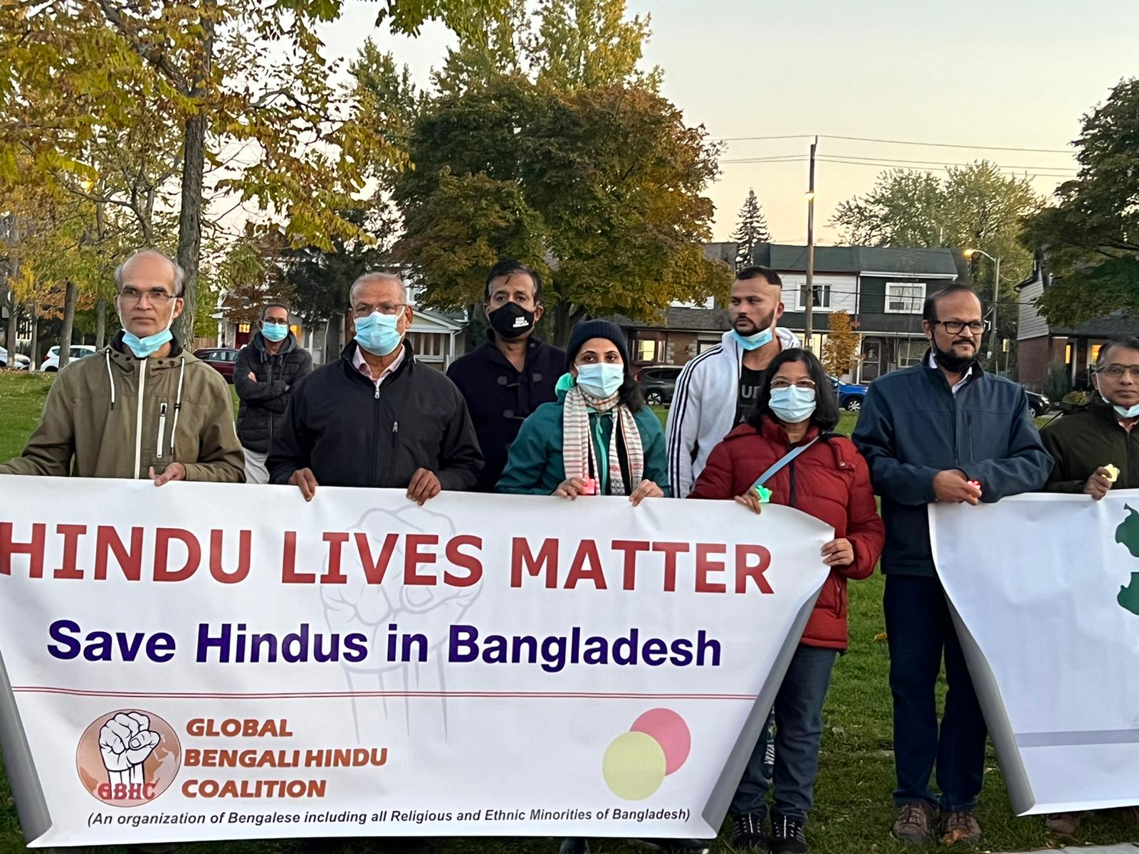 বাংলাদেশে ক্রমবর্ধমান ধর্মীয় অসহিষ্ণুতার প্রতিবাদে টরন্টোর হিন্দু সম্প্রদায়ের সভা - the Bengali Times