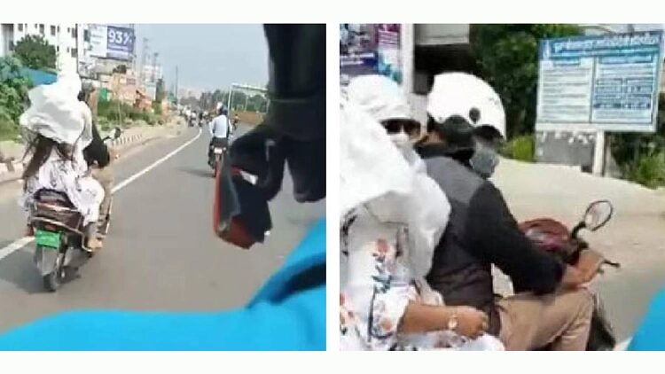 মুখ ঢেকে প্রেমিকের সঙ্গে স্ত্রী, মোটরবাইকে ধাওয়া করে ধরলেন স্বামী - the Bengali Times