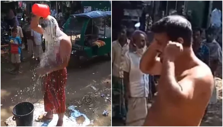 ক্ষমা চাইলেন দুধ দিয়ে গোসল করা সেই যুবলীগ নেতা - the Bengali Times