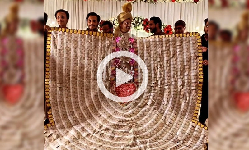 বরকে টাকার মালা পরানোয় নেটিজেনদের সমালোচনা - the Bengali Times বরকে টাকার মালা পরানোয় নেটিজেনদের সমালোচনা - the Bengali Times