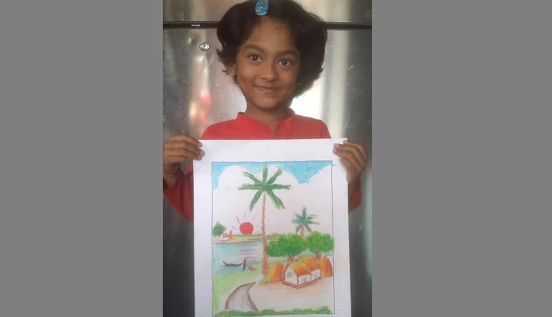 অরণীর আঁকা ছবি দেশ সেরা, প্রধানমন্ত্রীর এক লাখ টাকা পুরস্কার - the Bengali Times