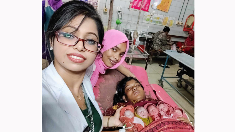 একসঙ্গে ৫ সন্তান জন্ম দিলেন মনসুরা, এক কন্যার মৃত্যু - the Bengali Times