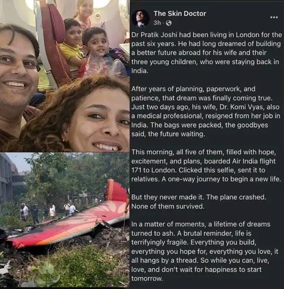 এয়ার ইন্ডিয়ার ভুক্তভোগীদের জন্য ব্র্যাম্পটনে প্রার্থনা - the Bengali Times