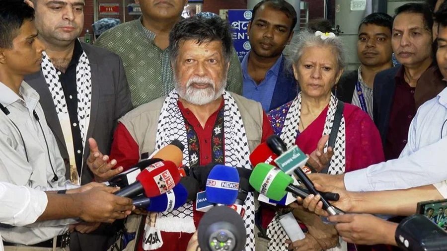 দেশে ফিরে ফিলিস্তিনের পক্ষে লড়াইয়ের আহ্বান শহিদুল আলমের - the Bengali Times