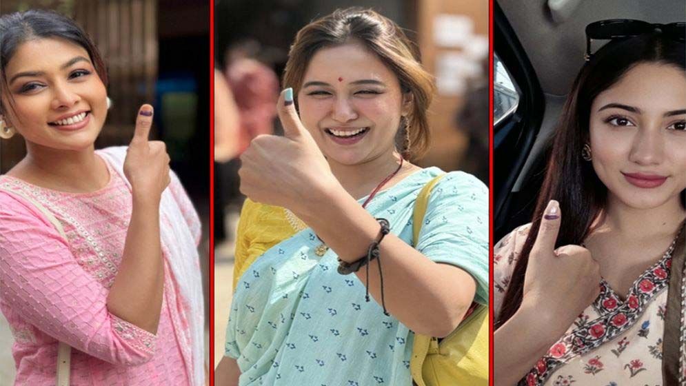 আঙুলে ভোটের ছাপ, নির্বাচনের ছবির ট্রেন্ডে তারকারা - the Bengali Times
