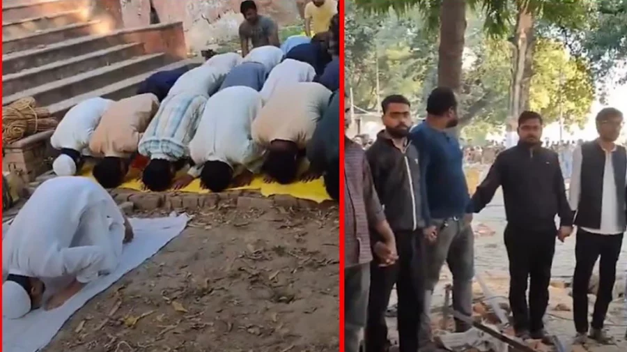 নামাজরত শিক্ষার্থীদের পাহারায় হিন্দু সহপাঠীরা - the Bengali Times